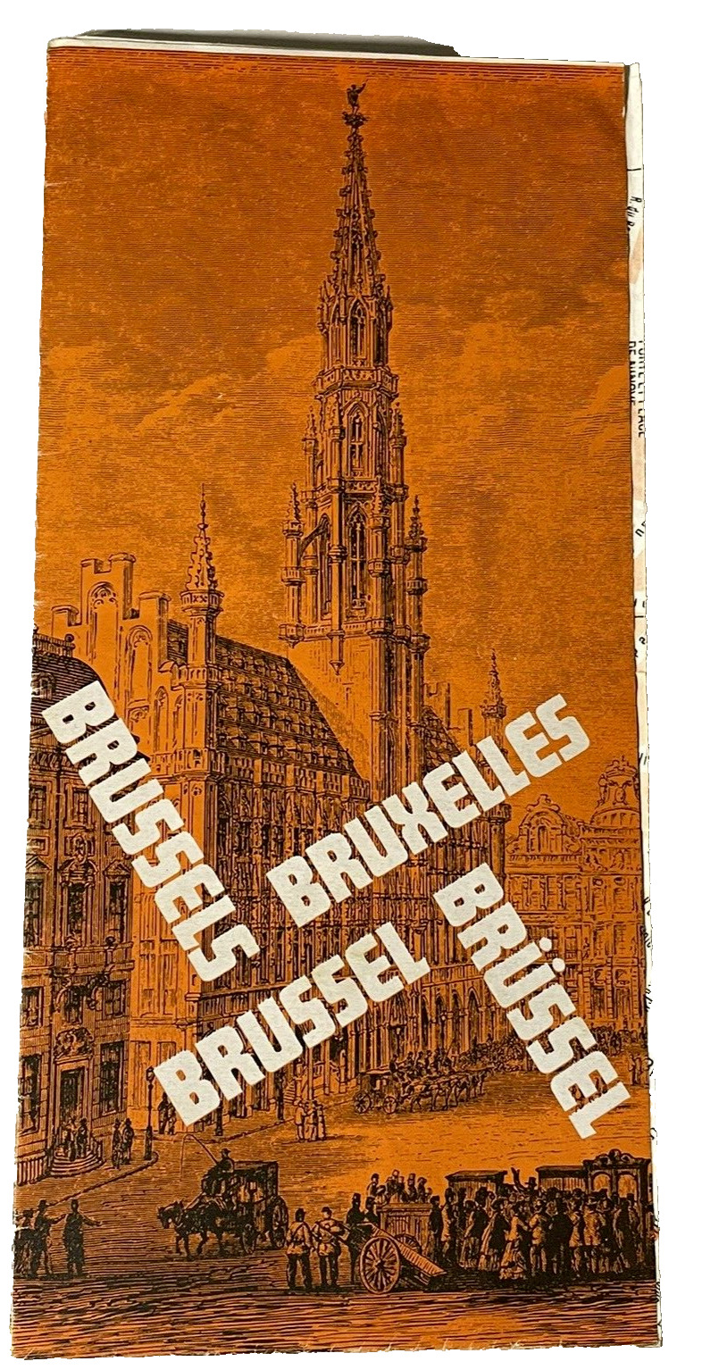 Brussels Vintage Travel Brochure Royal Windsor Hotel Maps 1970\'s Europe