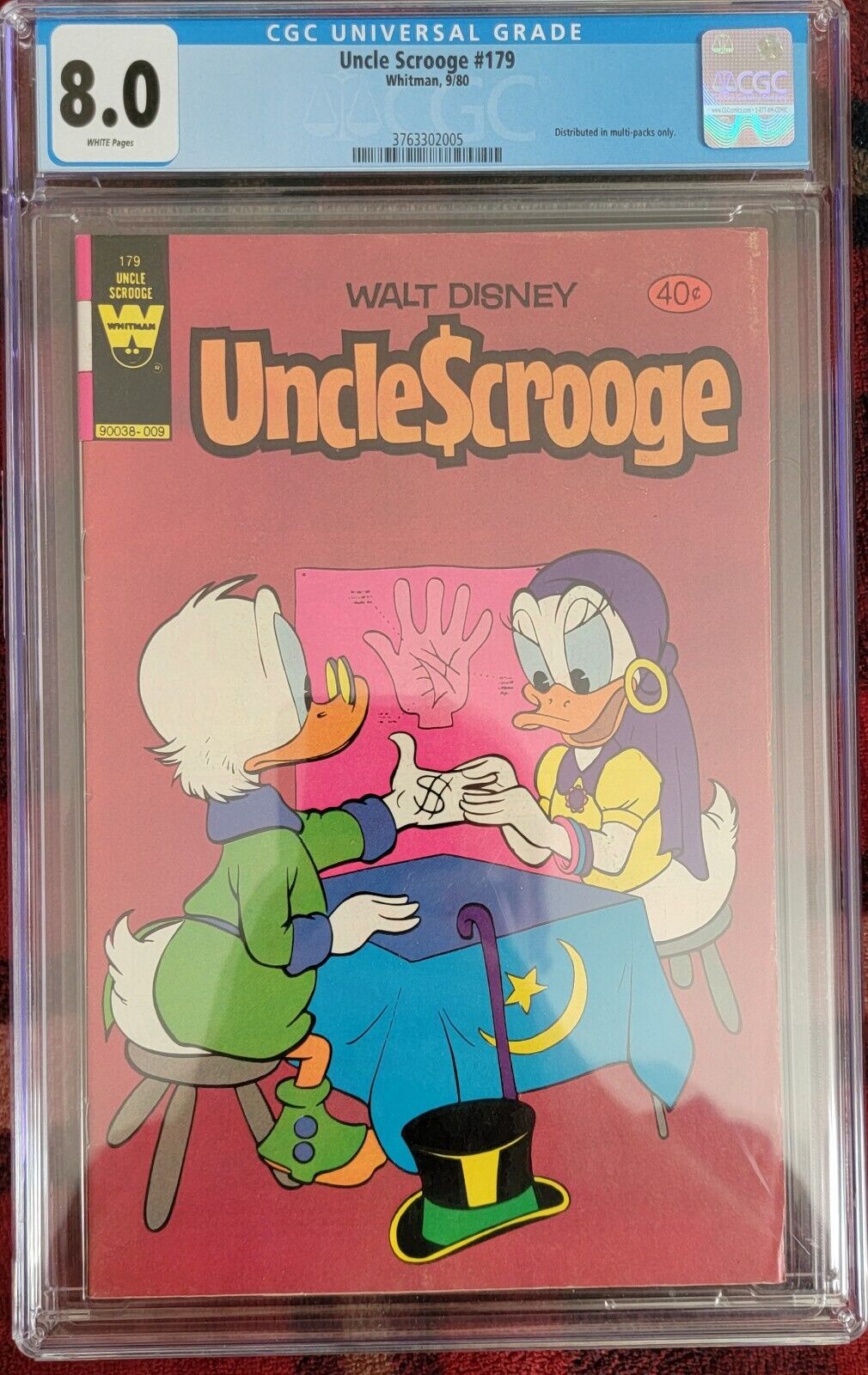 uncle scrooge 179 CGC 8.0 White Pages