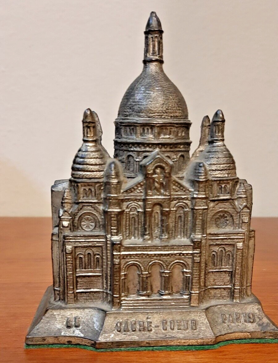 Sacre Coeur Metal Souvenir Building Cathedral (Rare Vintage 1920s Variety)