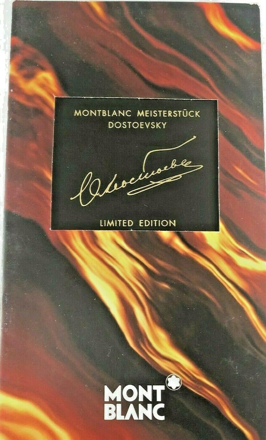  Montblanc 1997 DOSTOEVSKY Writers Series International Limited Edition Brochure