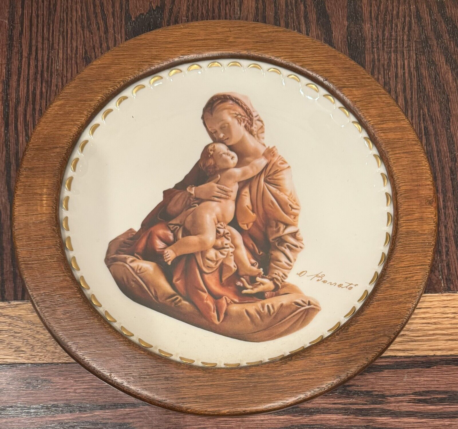 Titian Madonna Collector Plate Antonio Borsato Masterpieces Gorham 1978 Vintage