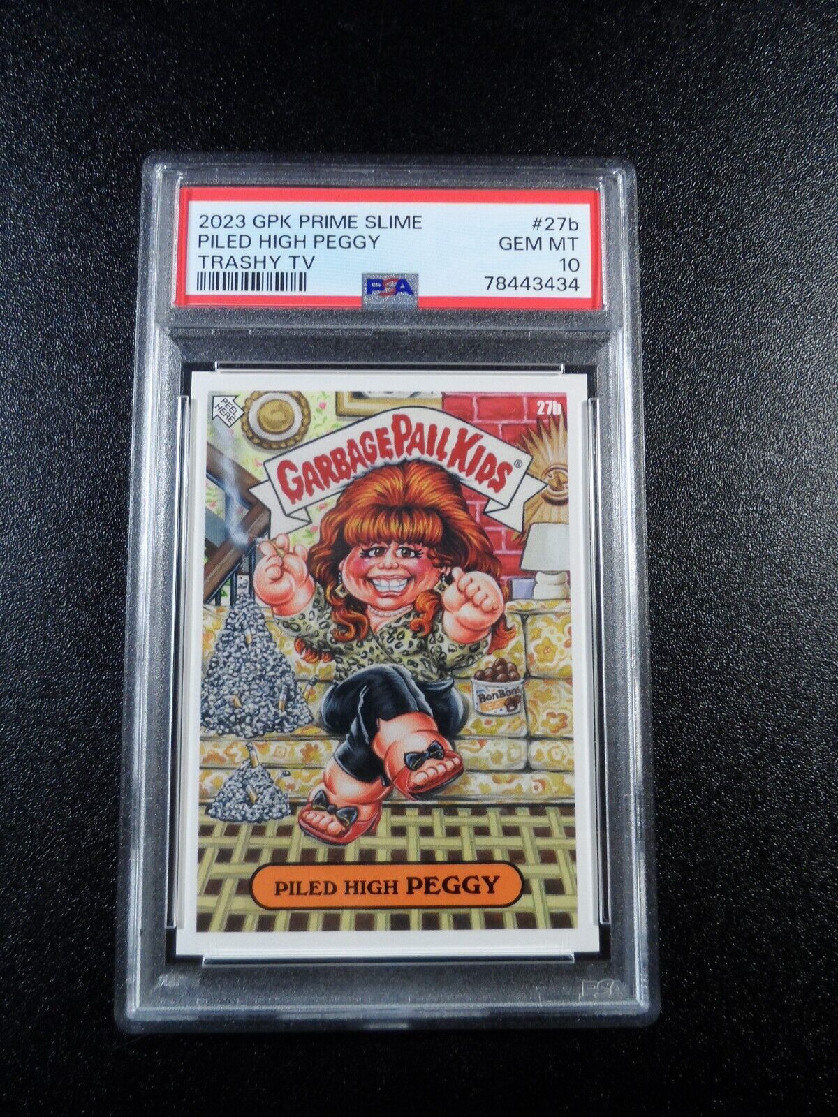PSA 10 Piled High Peggy Card 27b Garbage Pail Kids Married With Children Spoof