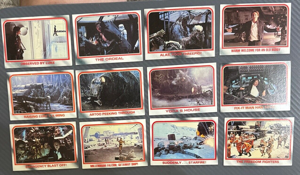 Lot Of 18 1980 Topps Star Wars Empire Strikes Back Cards - THE REBELS  No Dups.