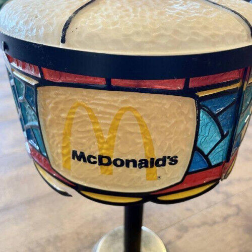 1970s McDonald's McDonald's Table Lamp Lighting Tiffany Lamp Vintage rare