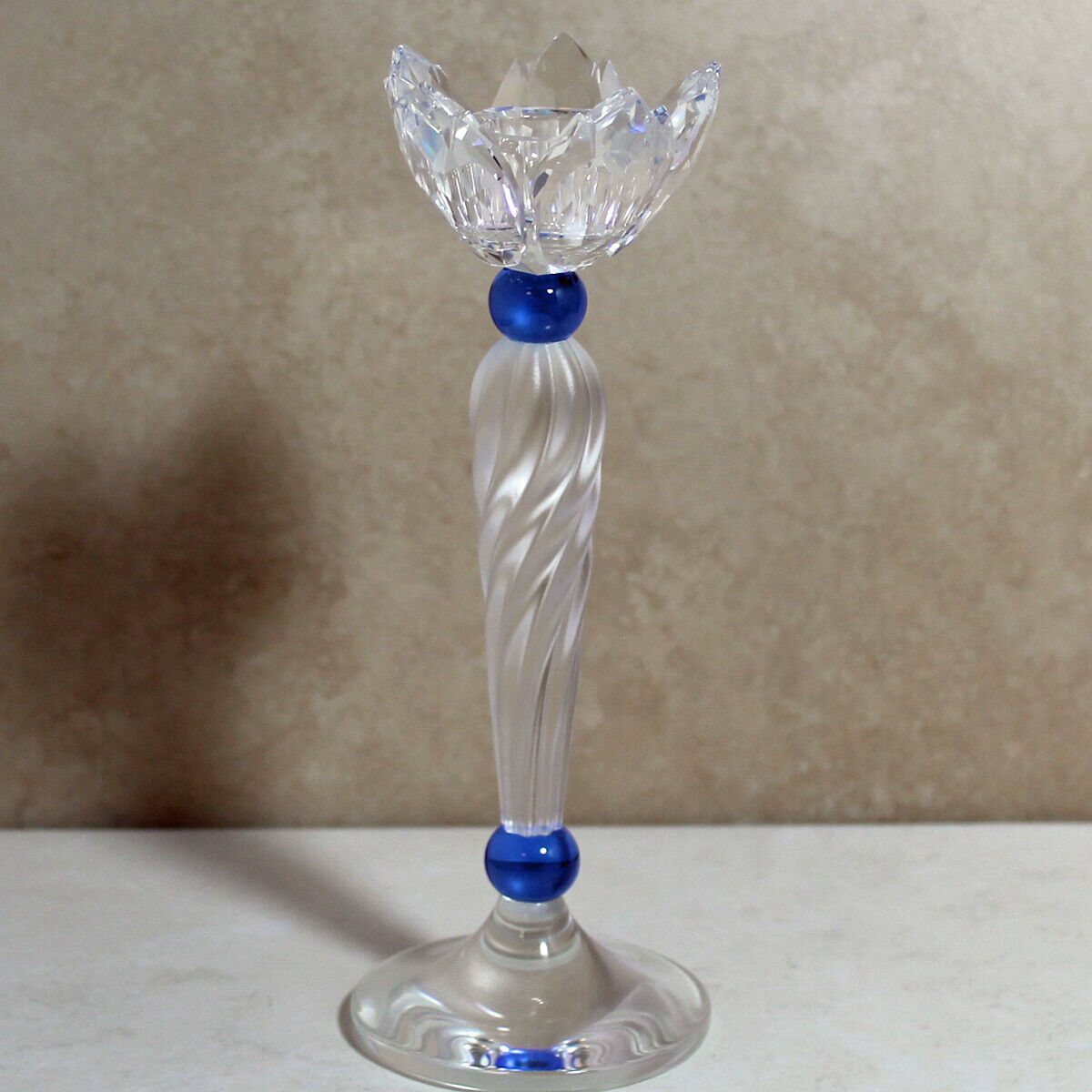 Swarovski 207012, Blue Flower Candleholder