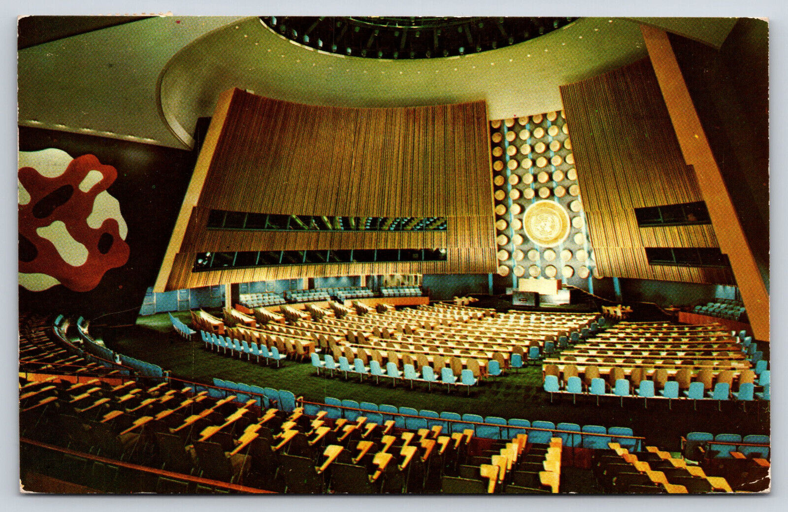 New York City NY-New York, The United Nations General Assembly Hall, Postcard