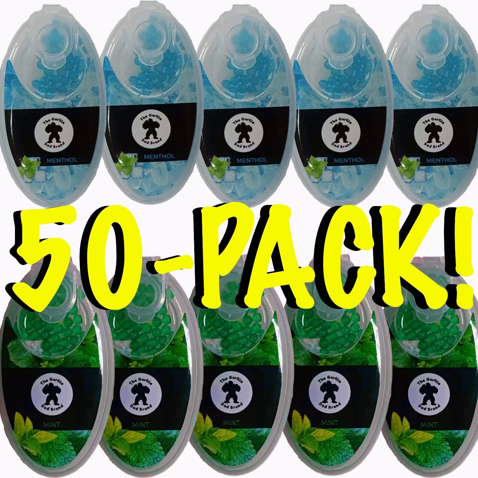 50 Pack Blue Menthol/Green Mint Mix N Match Bundle (100 pack boxes)