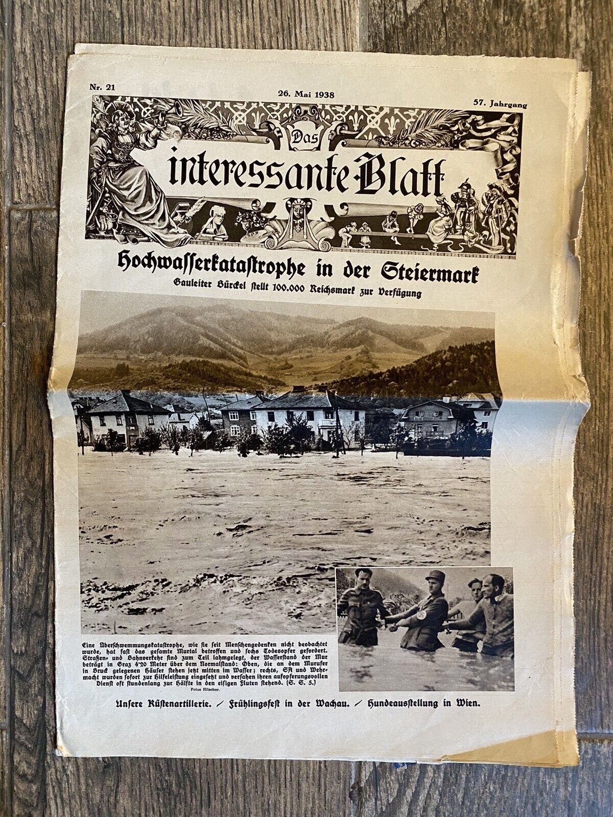 Very Rare Austrian Newspaper 1938