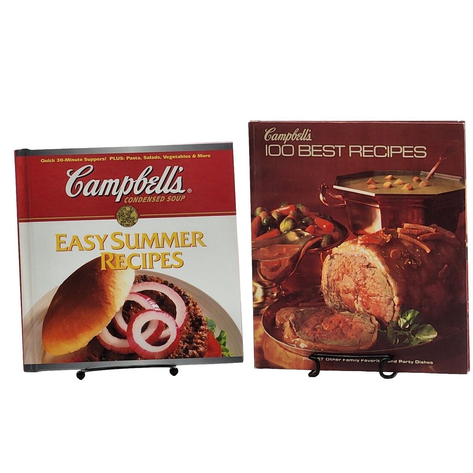 Campbell\'s 100 Best Recipes & Easy Summer Recipes VTG 1970\'s Set Of 2 Books