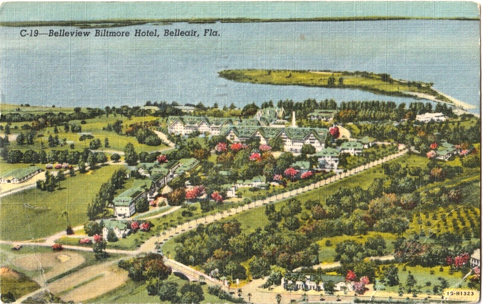 Belleview Biltmore Hotel in Belleair, Florida FL 1958 posted postcard