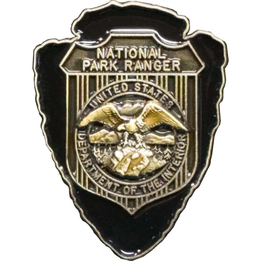 National Park Service Arrowhead pin Ranger NPS US Department of the Interior PBX