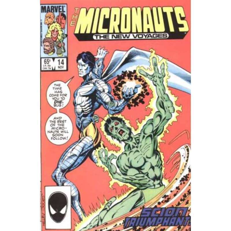 Micronauts (1984 series) #14 in Very Fine + condition. Marvel comics [e 
