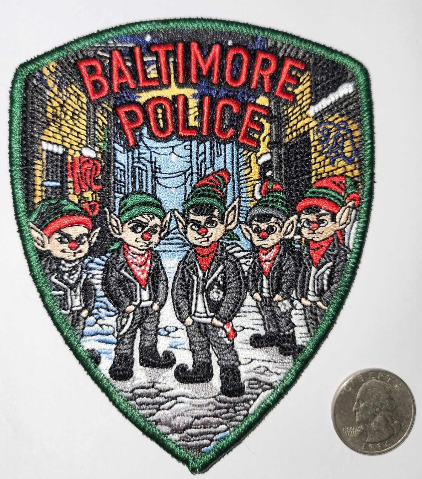 Maryland - Baltimore Police Christmas / Holiday Patch MD