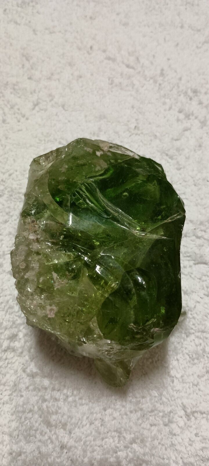 Large Cut Recycled Stone Glass Rock Chunk Rough Cut Crystal Stone