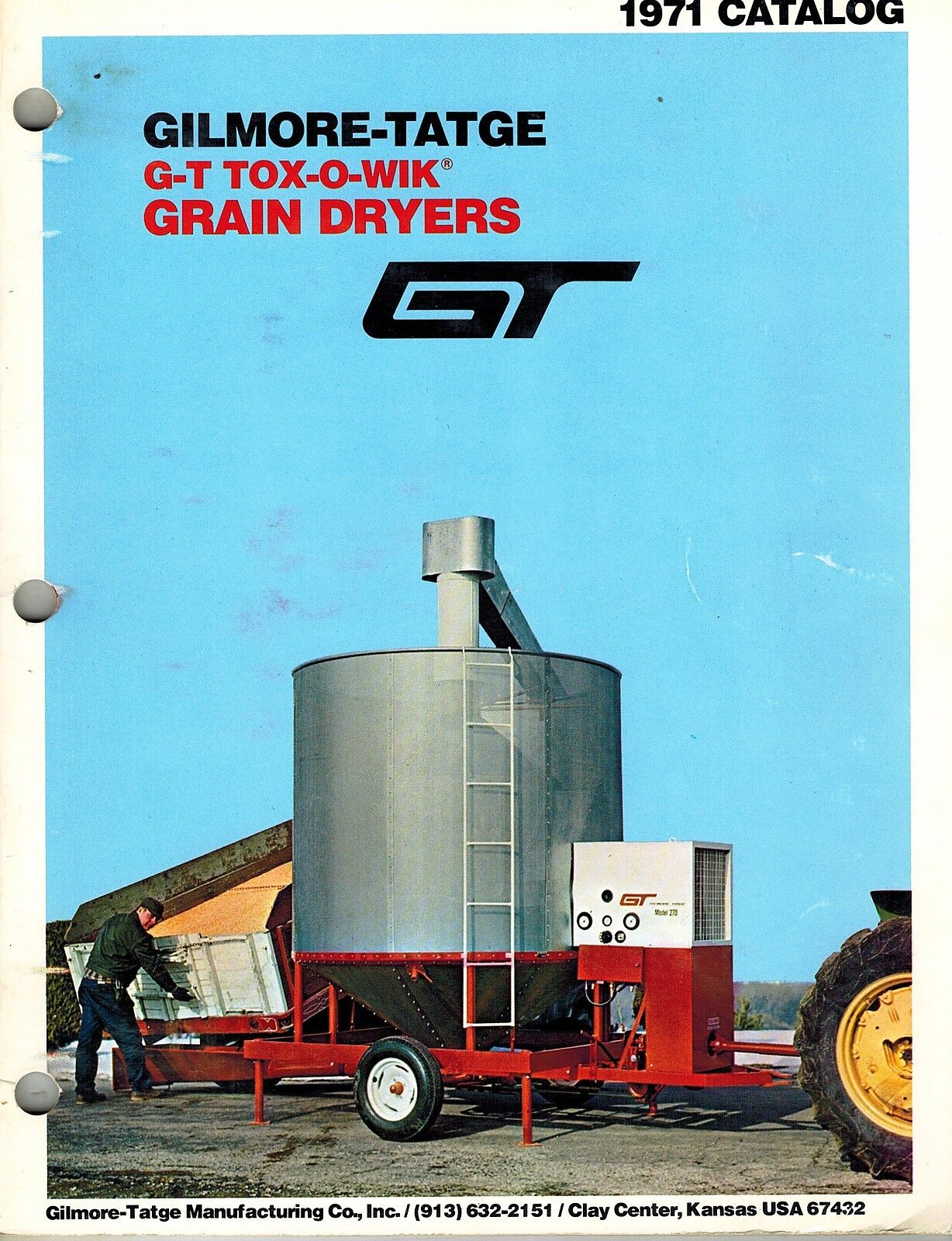 GT TOX-O-WIK RECIRCULATING BATCH GRAIN DRYERS SALES CATALOG 1971