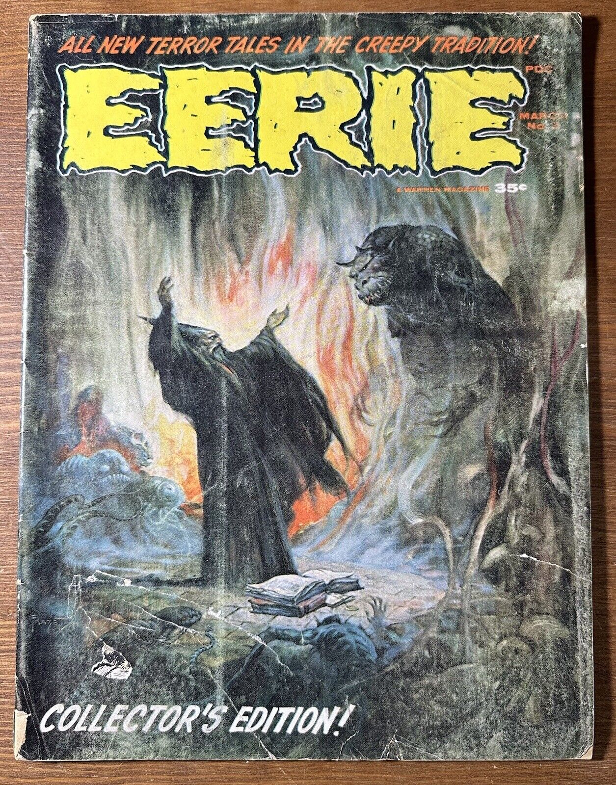 EERIE Magazine #2 Frazetta Cover Warren Comics Magazine 1966 Collectors Edition