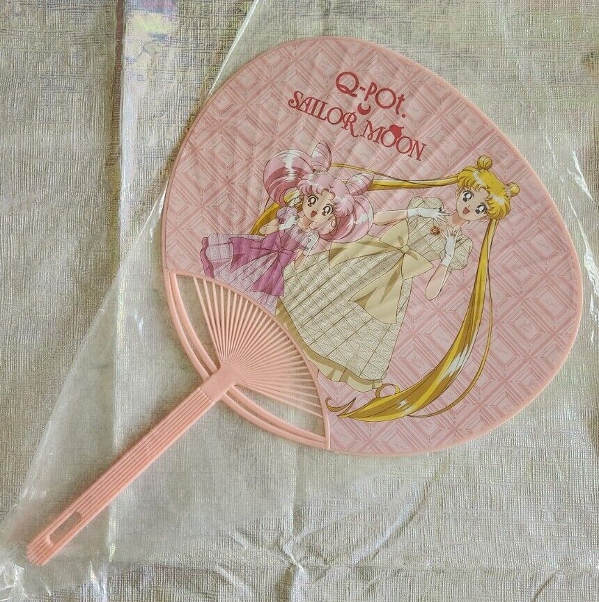 Q-pot Cafe Japan x Sailor Moon Paper Fan (Brand New)