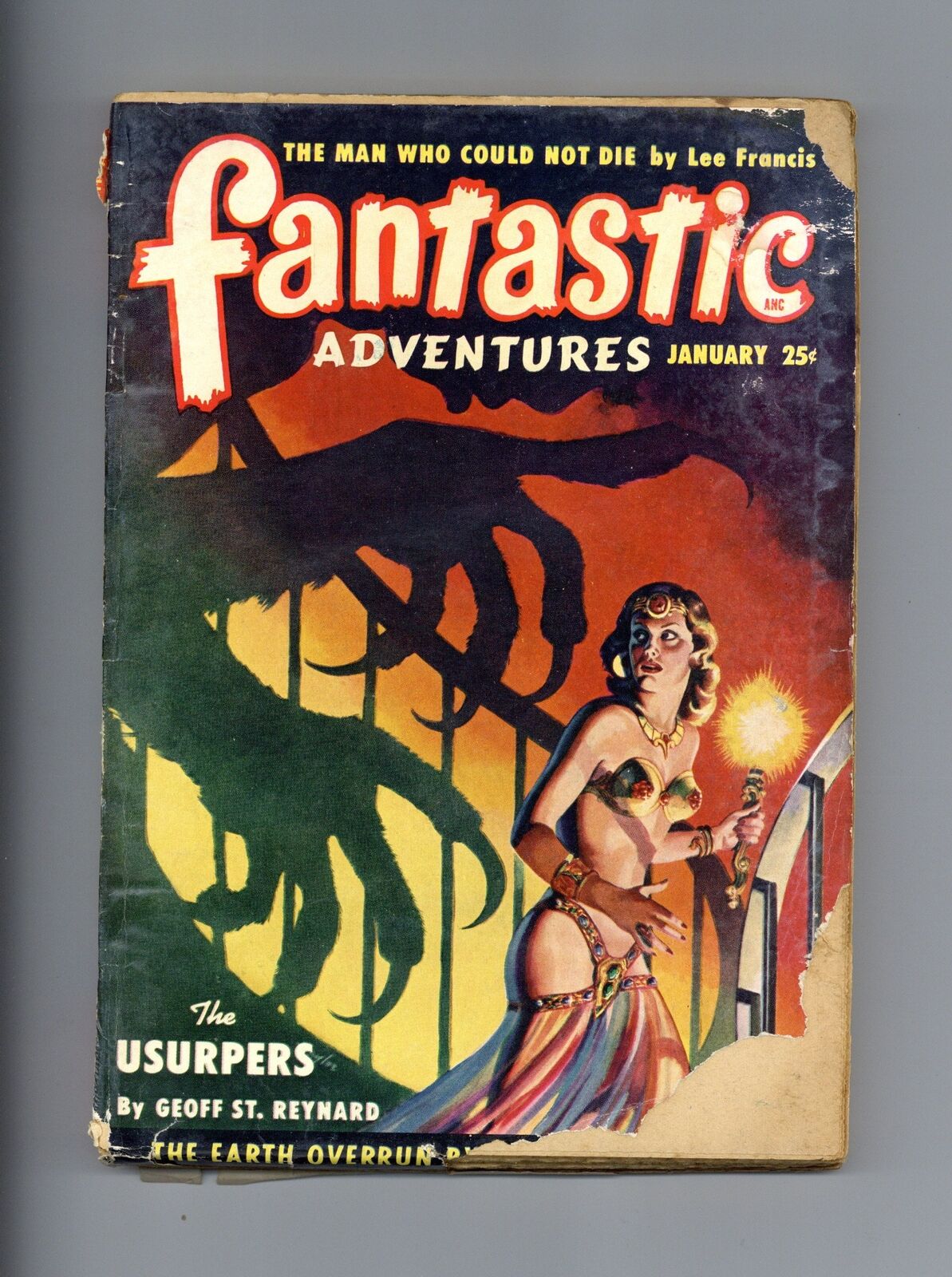 Fantastic Adventures Pulp / Magazine Jan 1950 Vol. 12 #1 GD Low Grade