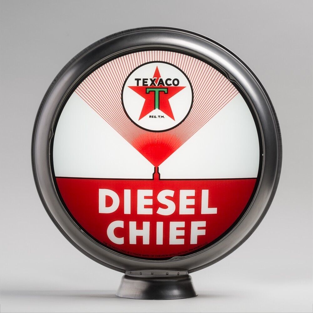 Texaco Diesel Chief Gas Pump Globe 13.5\