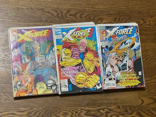 Huge X-Force Vol 1 Lot of35 1991 Rob Liefeld Cable Deadpool