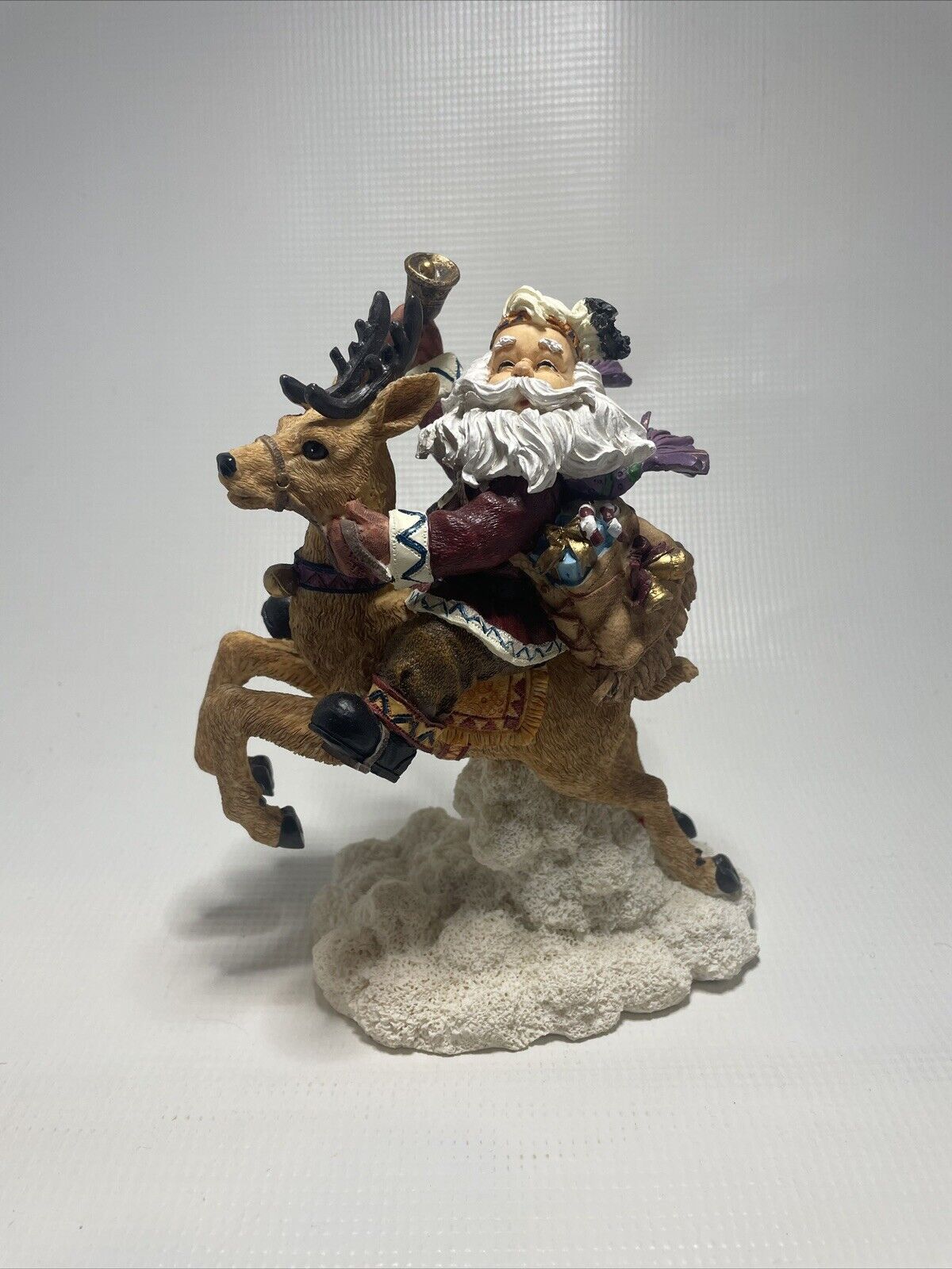 herco gift professional Santa Clause Riding A Reindeer 