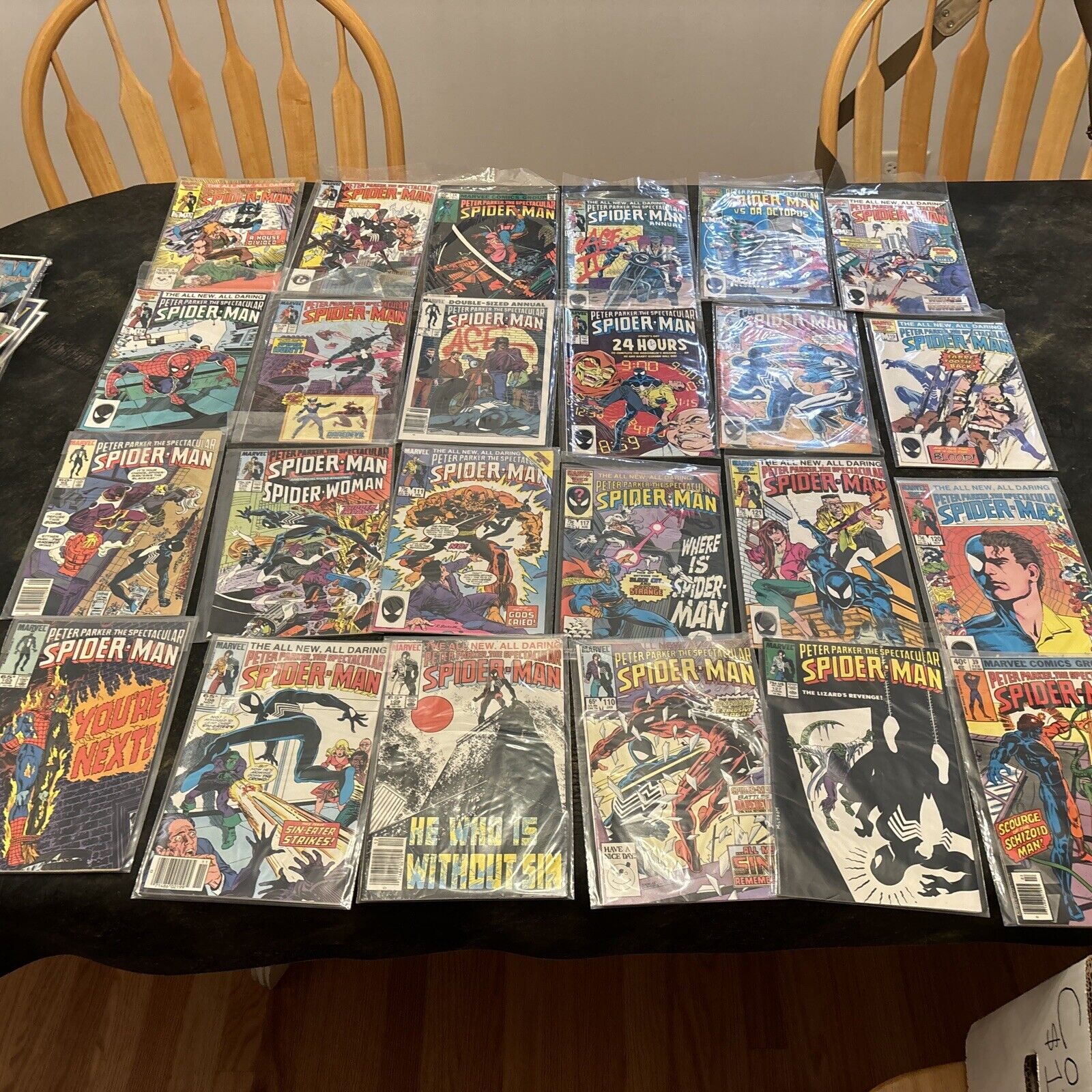 PETER PARKER SPECTACULAR SPIDER-MAN MIXED 24 ISSUE LOT