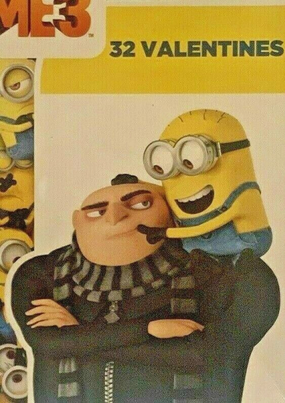 Despicable ME 3 Valentines Day Cards 32 Valentines 2 Packs