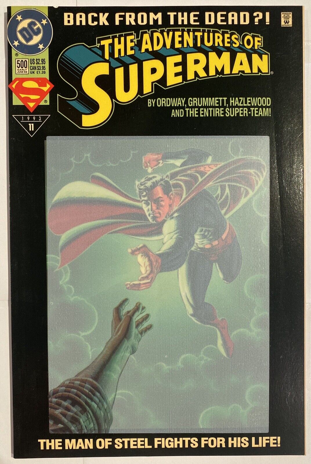 DC THE ADVENTURES OF SUPERMAN BACK FROM THE DEAD? 1993 #11 #500 EARLY JUNE 93