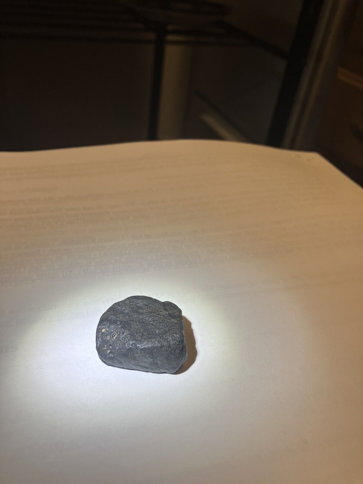 Unclassified Meteorite 27 gram individual with nice Crust & Regmaglypts