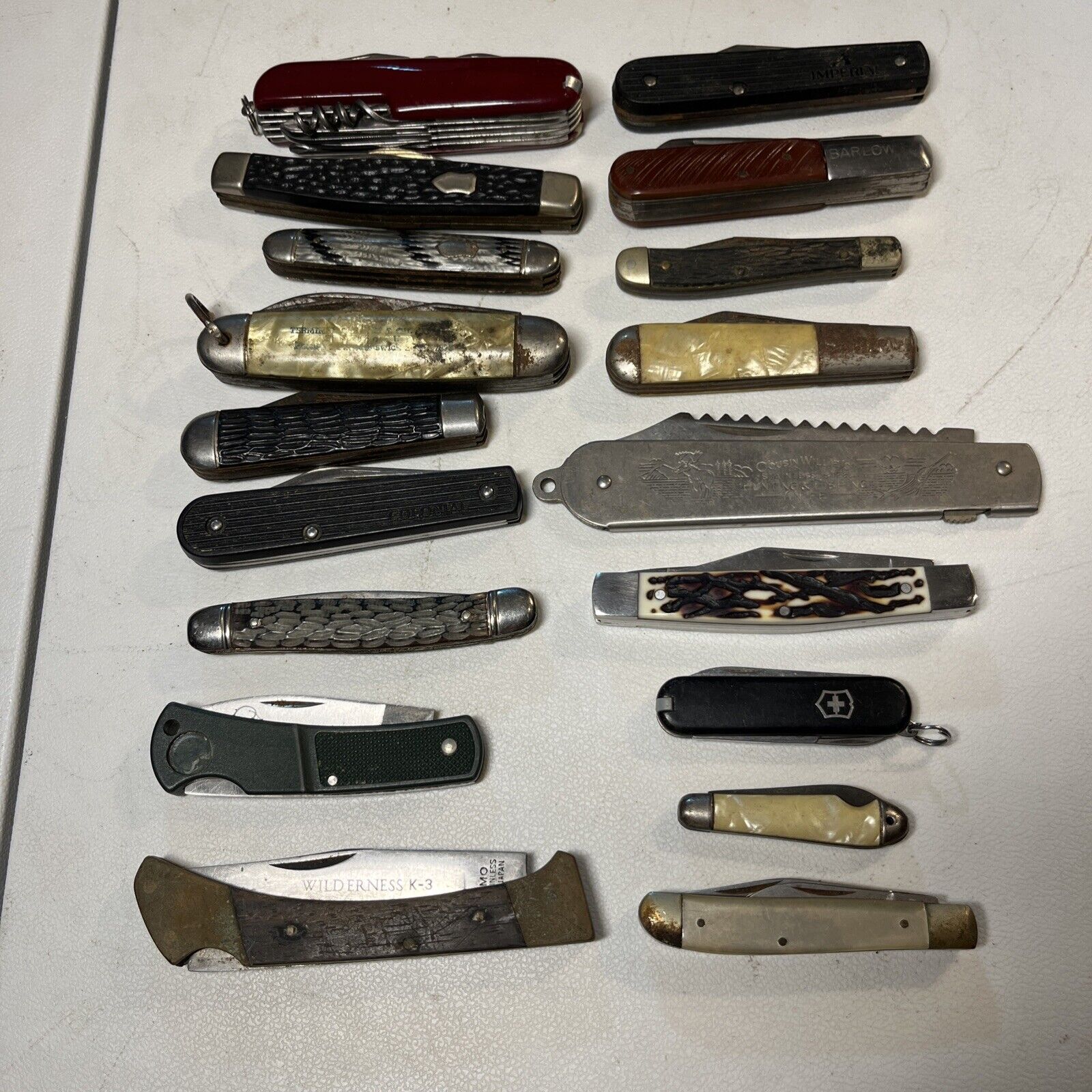 Vintage Pocket Knife Lot Of 18 Knives
