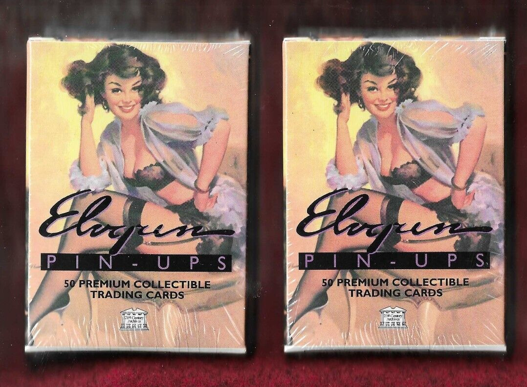 2 New Sealed Boxes 50 each Gil Elvgren Pin-Ups Trading Card Sets 1995 102 Total