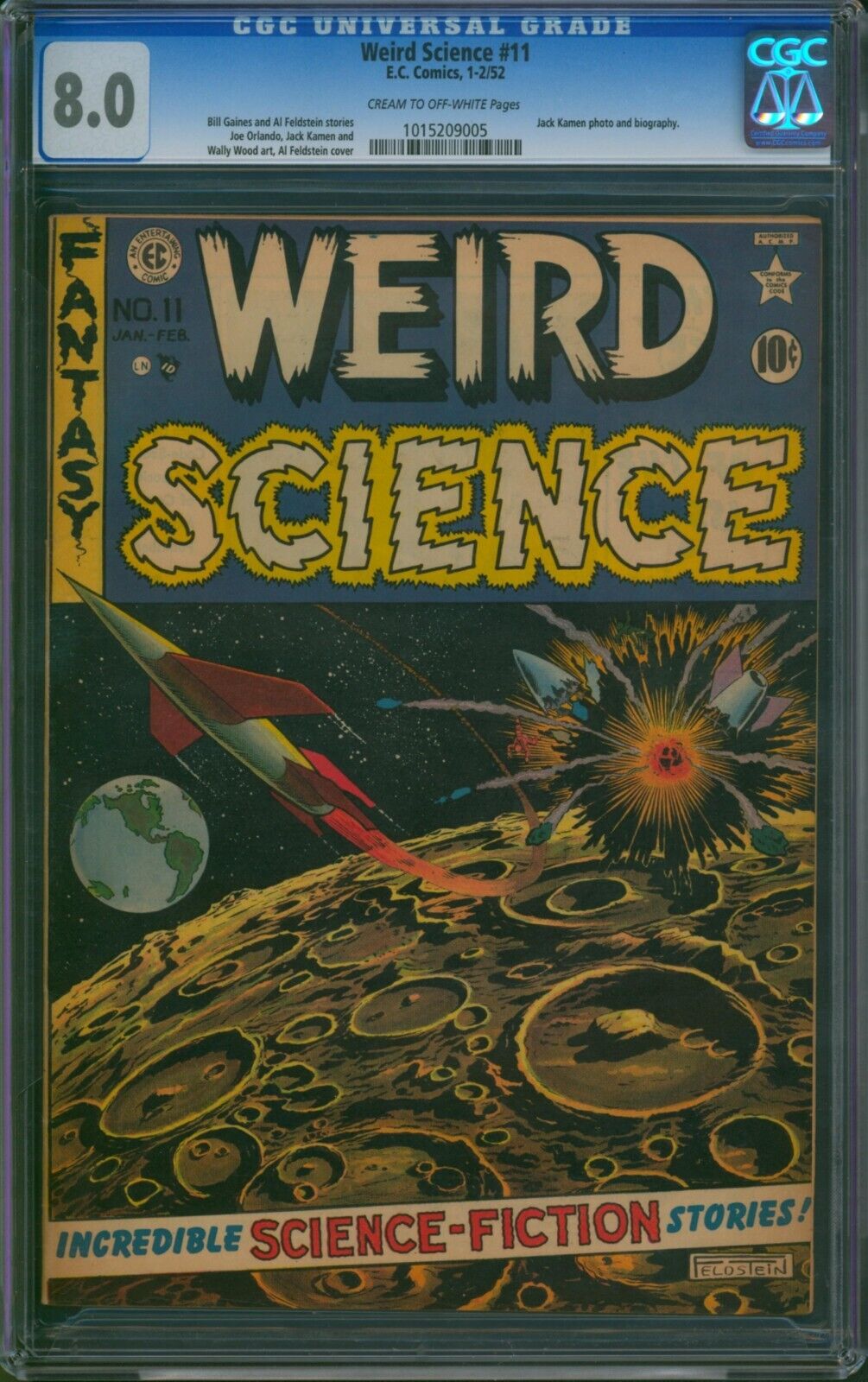 Weird Science #11 (1952) ⭐ CGC 8.0 ⭐ Wally Wood Golden Age Sci-Fi EC Comic