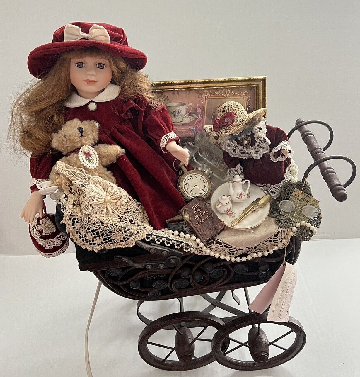 Karen Didion Originals 1998 Vintage  Doll Buggy/Baby Carriage Pre-owned READ …..