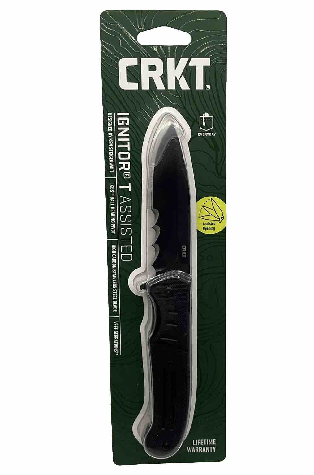CRKT Ignitor  Folding Pocket Knife In Original Packaging- Black
