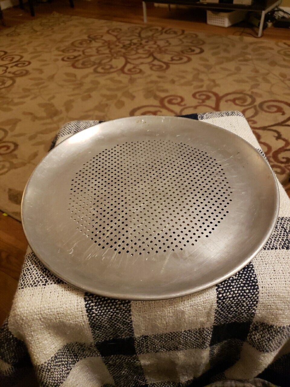 Vintage Rema Aluminum Round Vented Pizza Pan Approximately 12 3/4\