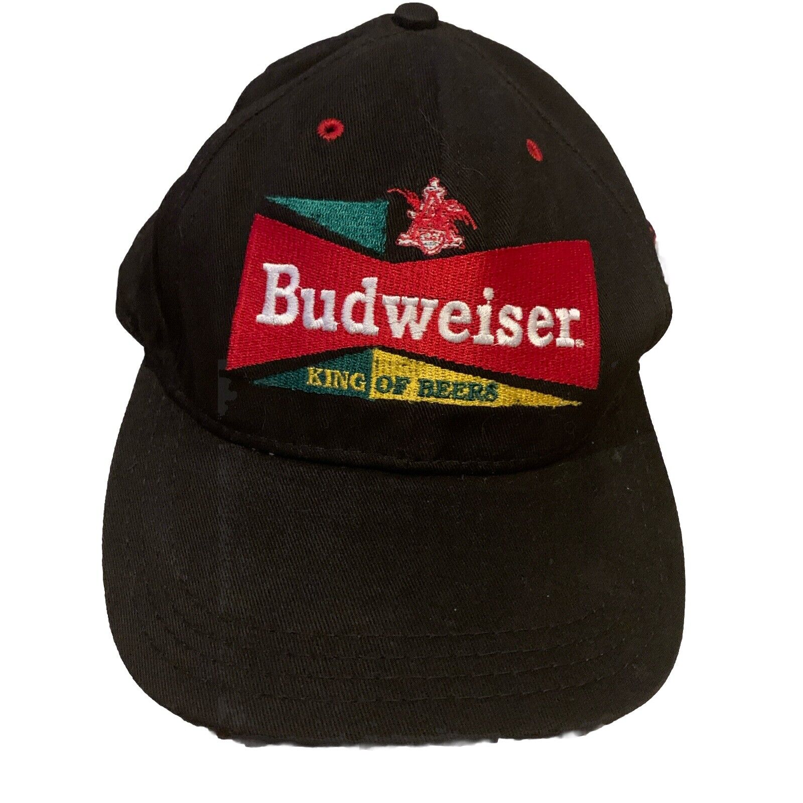 Budweiser King of Beers 1957 retro Series Hat Vintage Black made in USA RARE