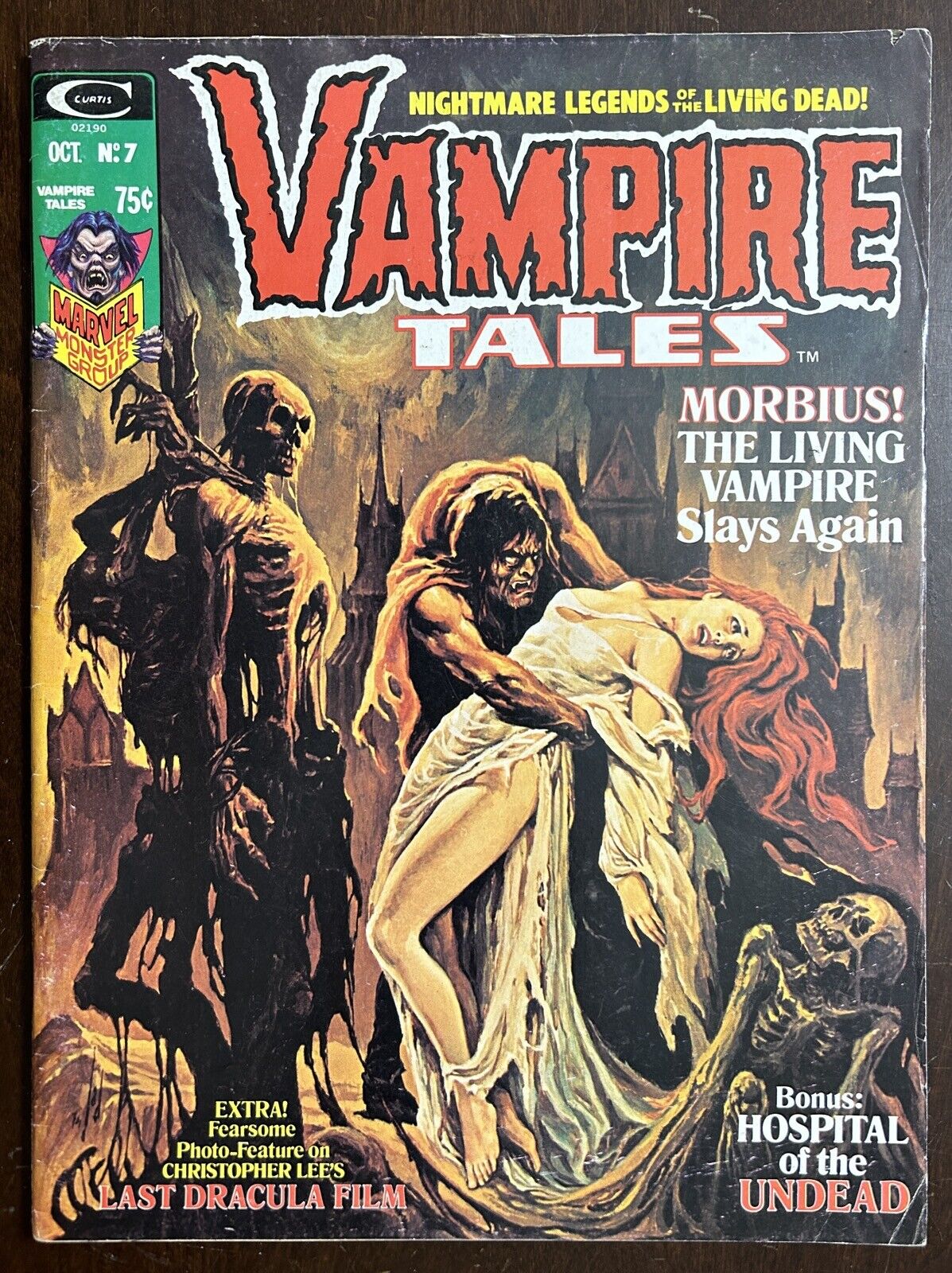Vampire Tales Magazine #7 VG 4.0 Morbius Paul Gulacy & Howard Chaykin