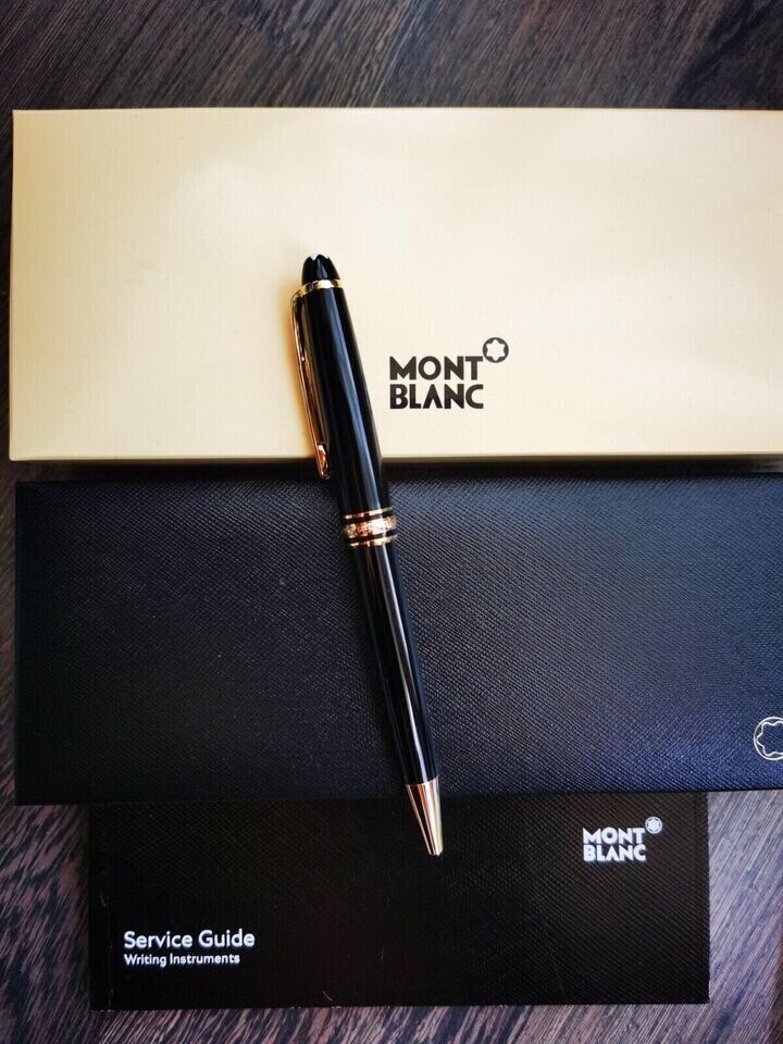 New Montblanc Gold Finish Meisterstuck Classique Luxury Ballpoint Pen 164