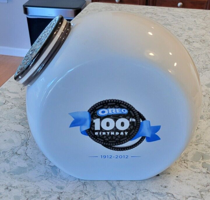 New Vintage Oreo Cookie Jar 100th Birthday 1912 - 2012 Oreo Shaped Lid In Box