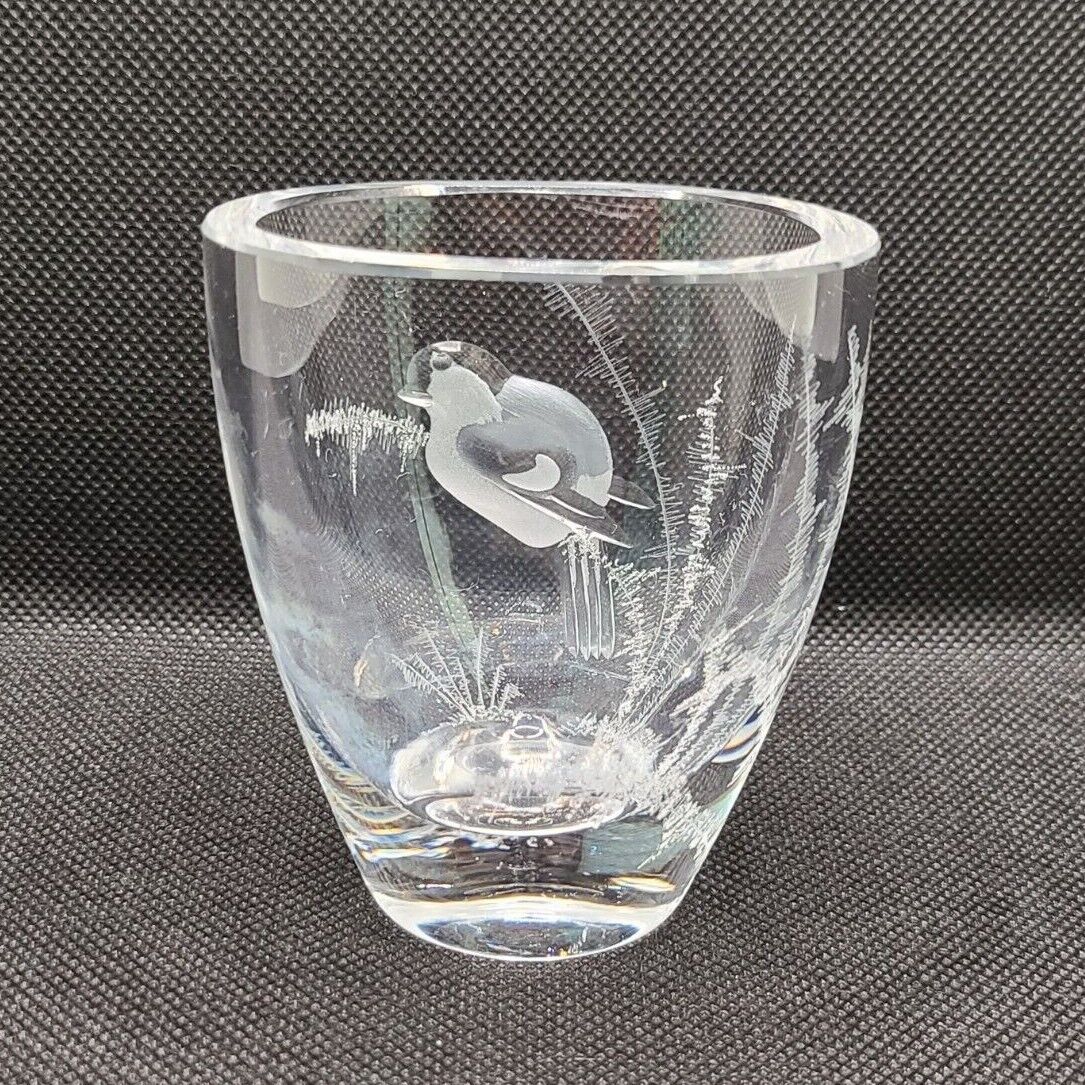 Kjellander Art Glass Bird Vase Small 3\