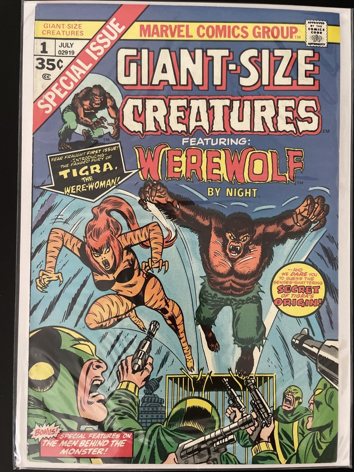 Giant-Size Creatures #1 (Marvel) 1st Appearance Of Tigra
