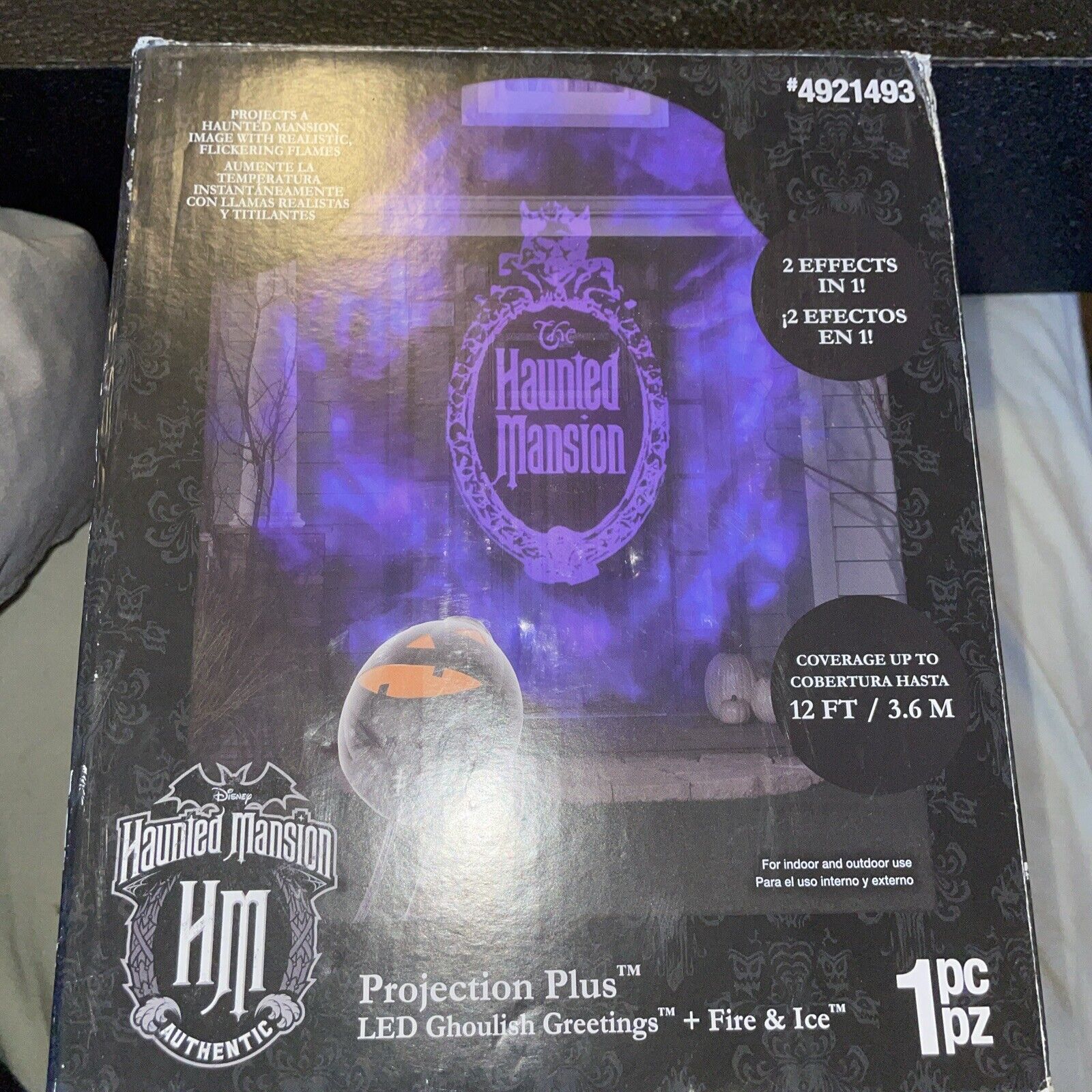 Gemmy Disney's Haunted Mansion Projection Plus Animated Halloween Projector -...