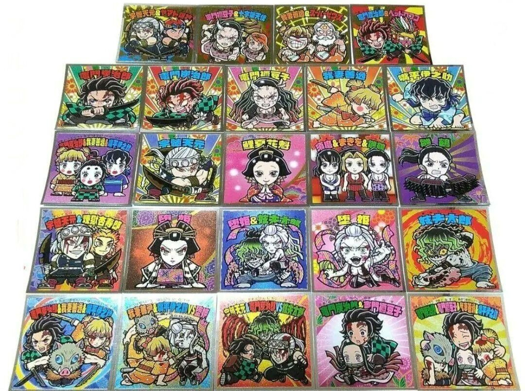 Demon Slayer x Bikkuriman Sticker ver.3 Complete 24types set Kimetsu no Yaiba JP