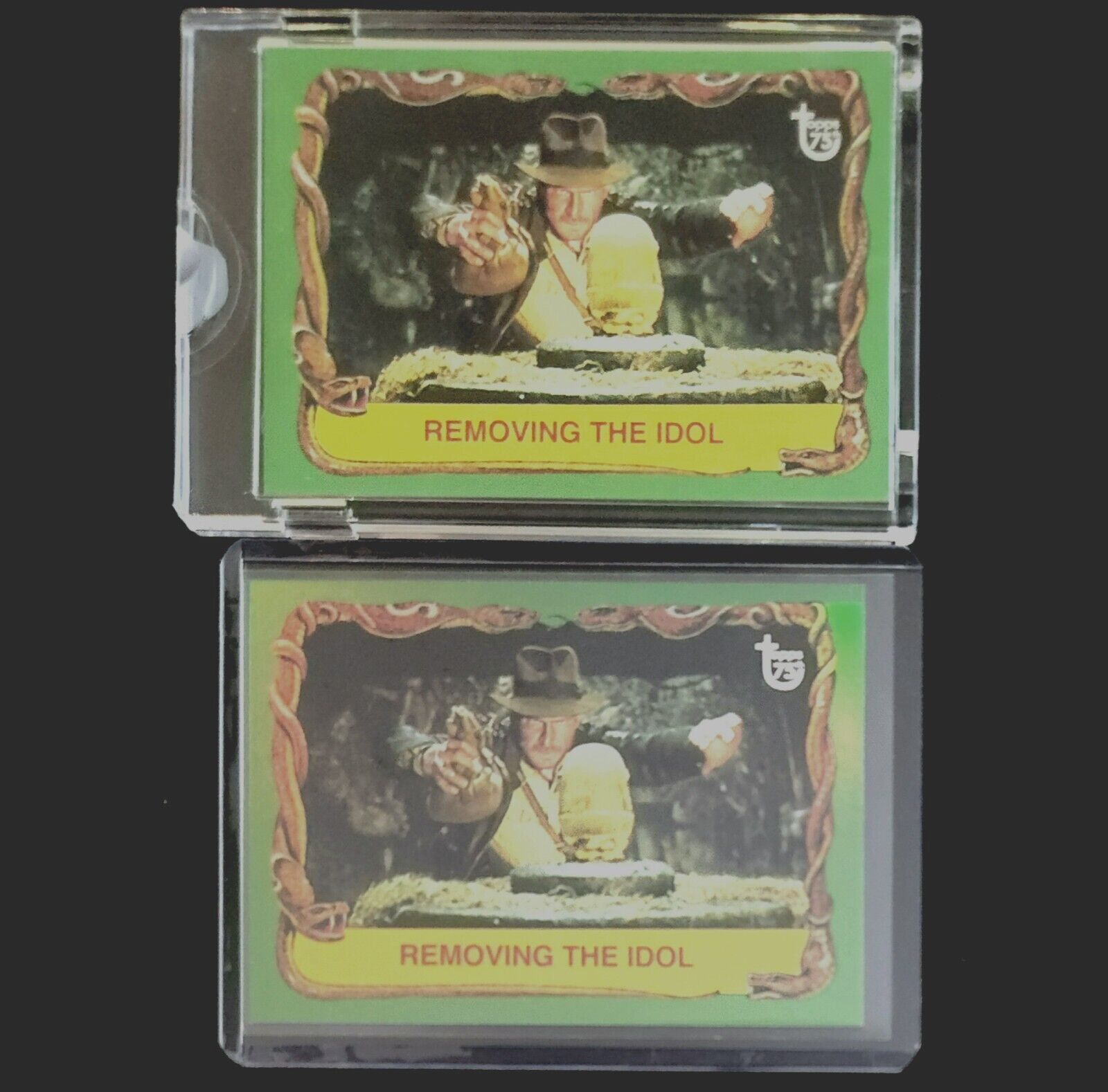 75th Anniversary Indiana Jones ROTLA Topps Vault Proof Card #79 & Foil Card RARE