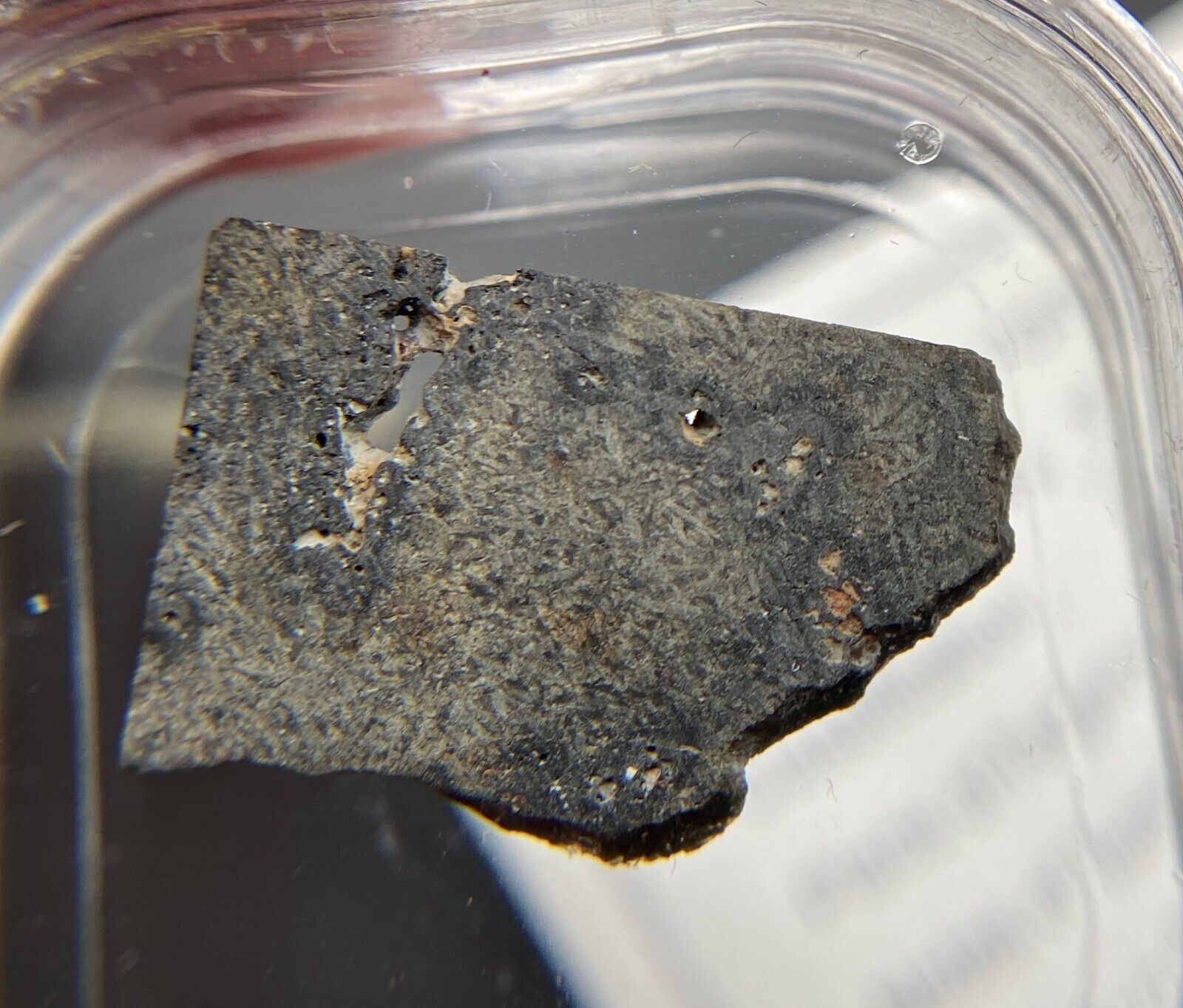 NWA 11288 Martian meteorite slice - 0.97 grams - Shergottite Mars