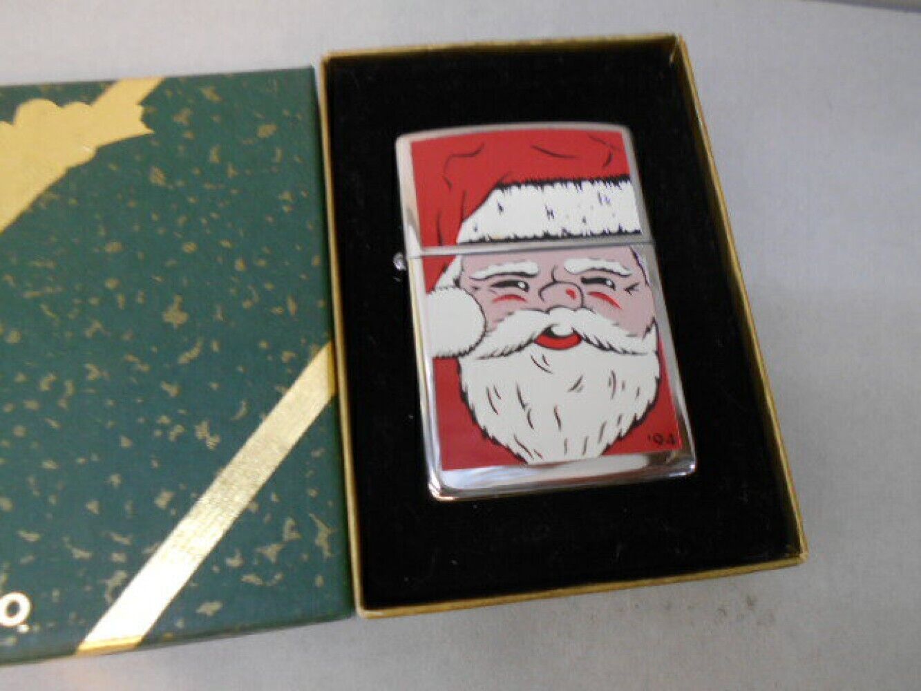 Vintage Zippo 1994 Santa Claus Early Version Front Design Oil Lighter Unfired