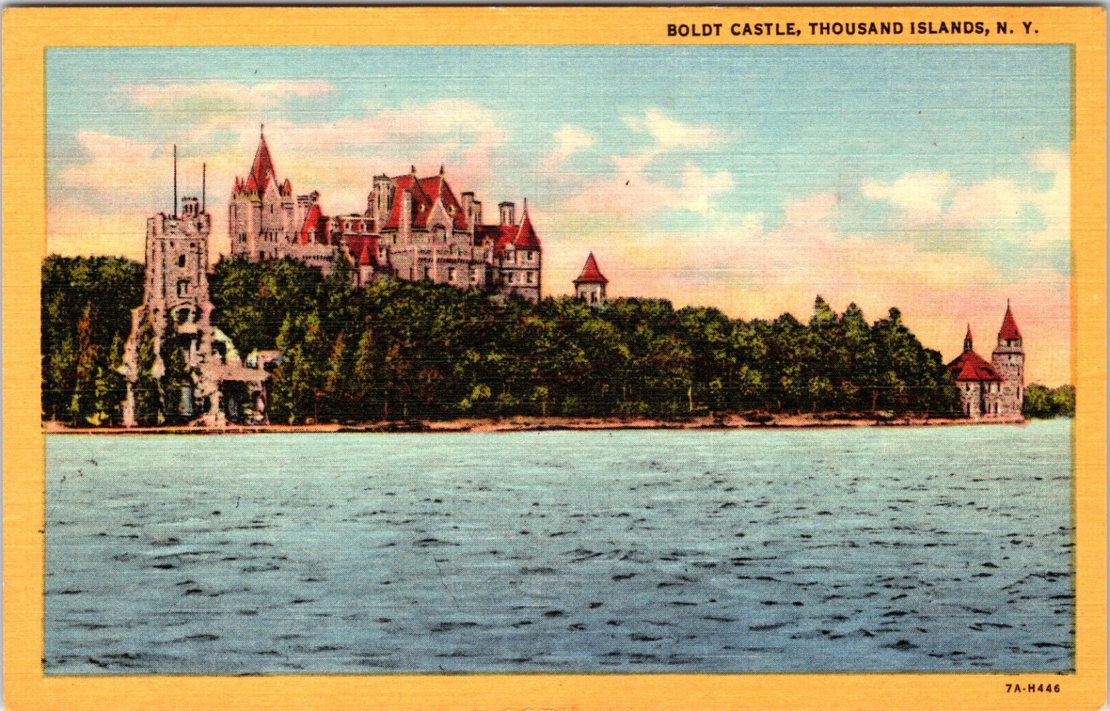 Boldt Castle Heart Island Thousand Islands New York NY Postcard