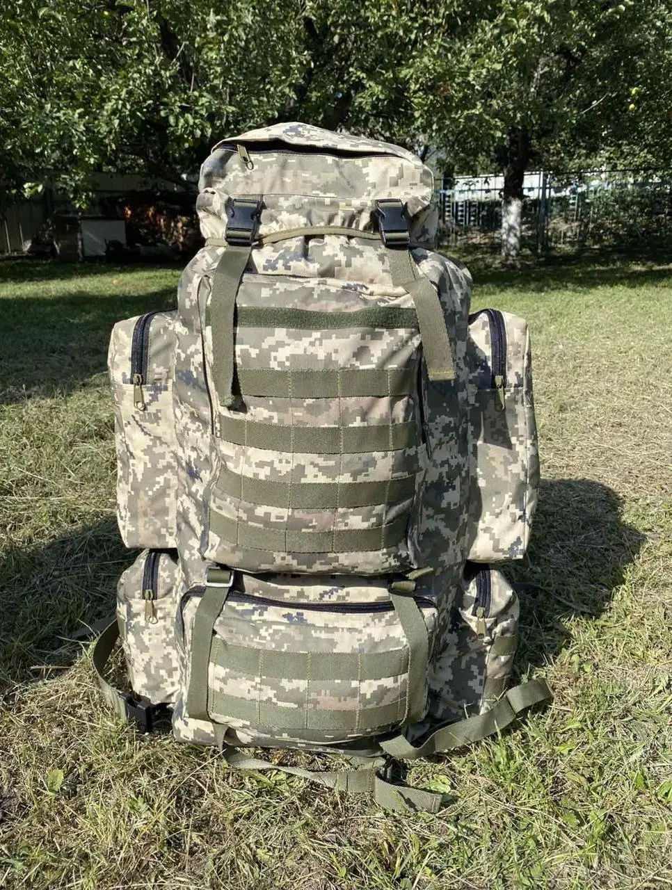 Ukraine 2022. Tactical backpack UA 110 L pixel military army backpac