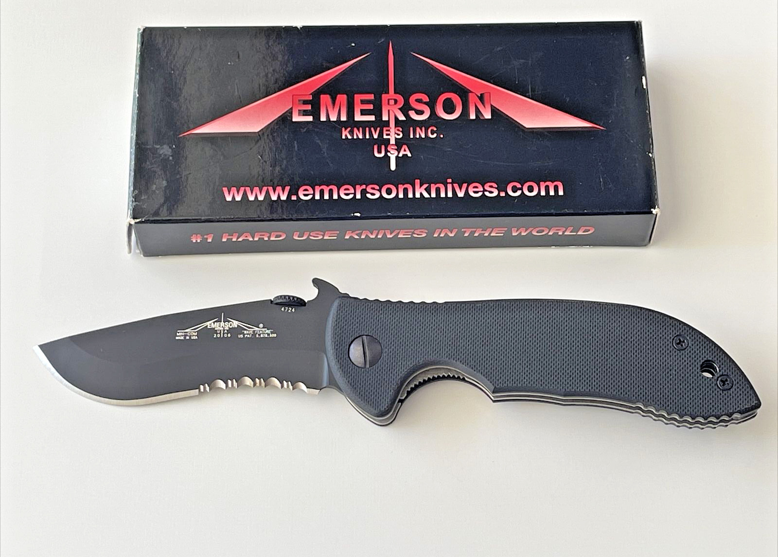 Emerson Mini Commander BTS Folding Knife 154CM Titanium Liners USA 2006