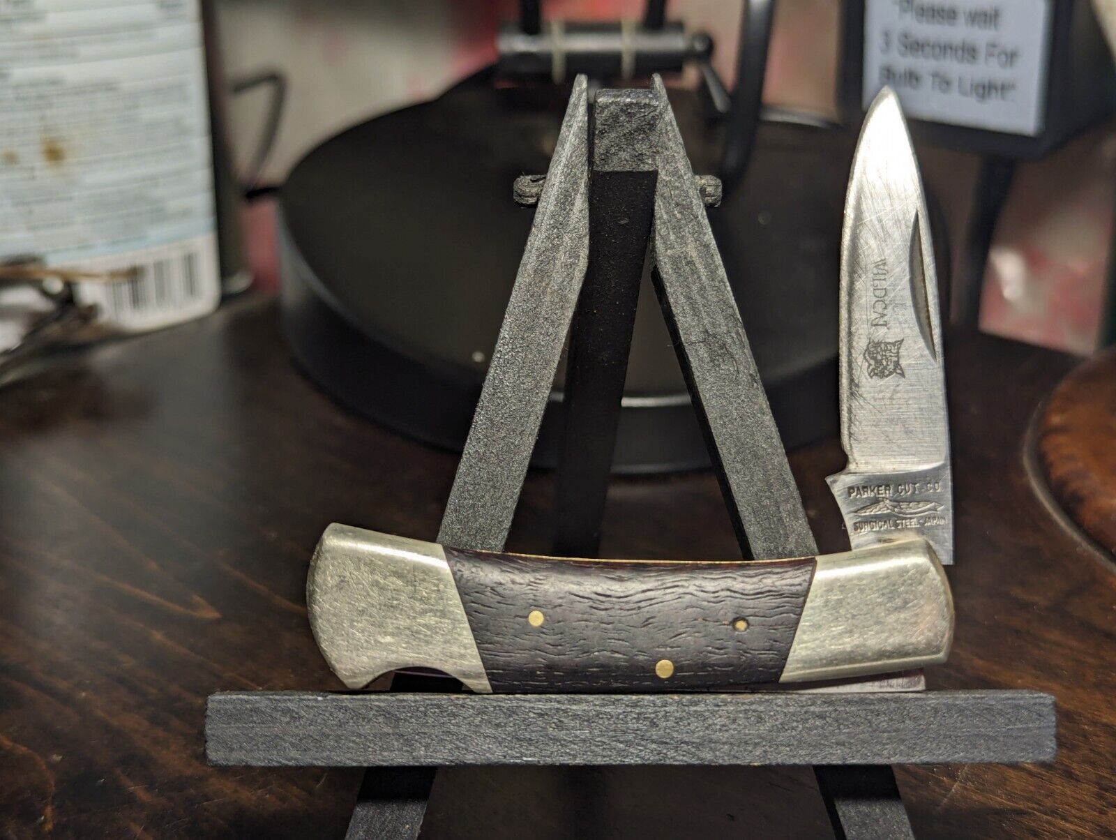 Vintage Parker Cutlery Company WILDCAT LOCKBACK KNIFE - Japan - Surgical Steel
